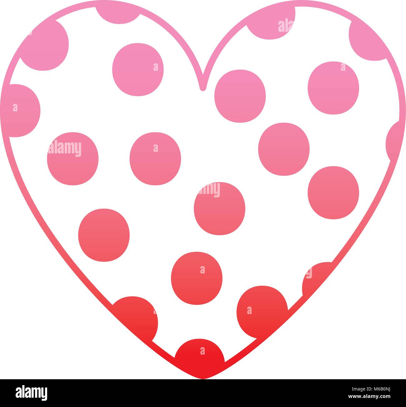 dotted heart in love decoration romantic Stock Vector Image & Art - Alamy