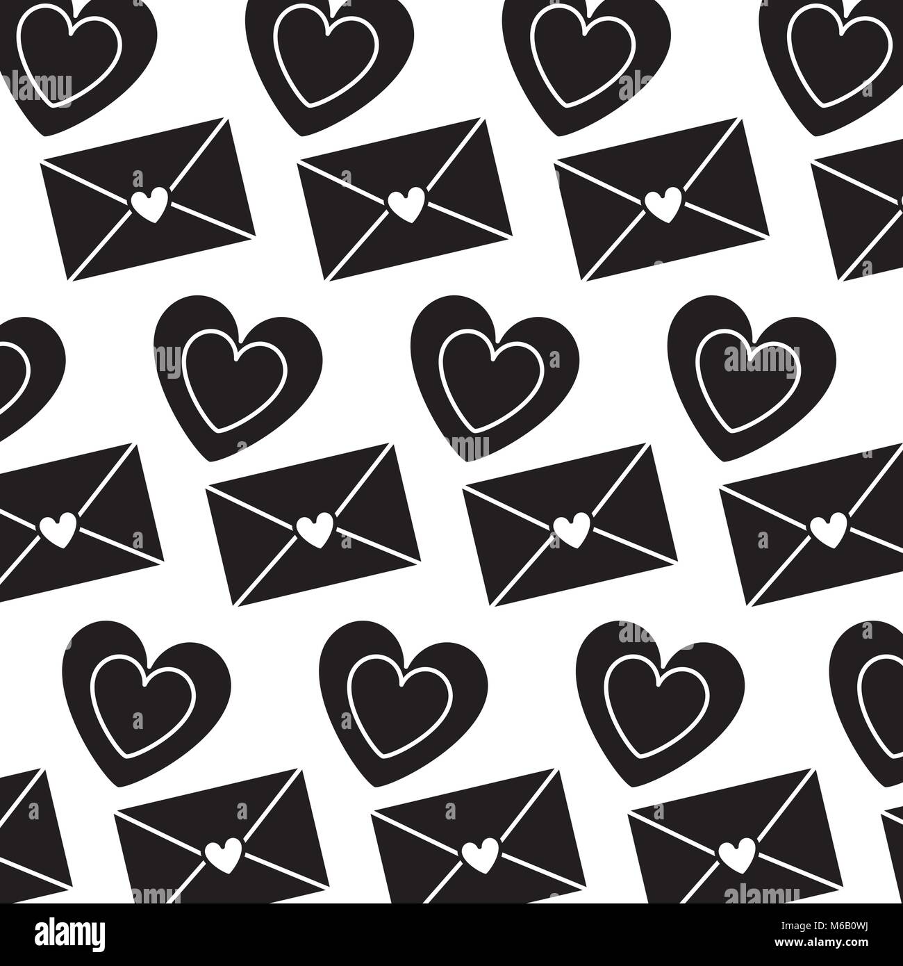 Message Printable Pattern cute envelope message heart love pattern Stock Vector Image & Art - Alamy
