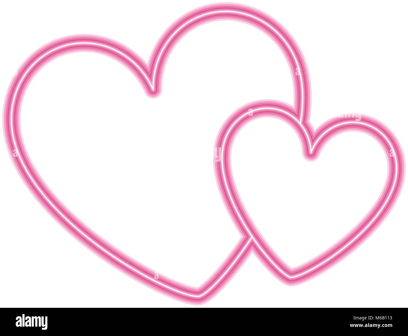hearts love decoration romance image Stock Vector Image & Art - Alamy