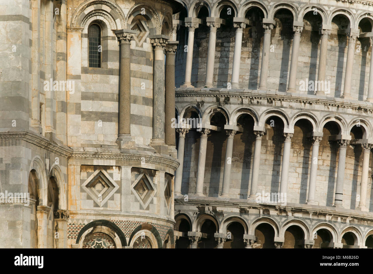 Duomo and Leaning Tower, Pisa, Tuscany, Italy Stock Photo