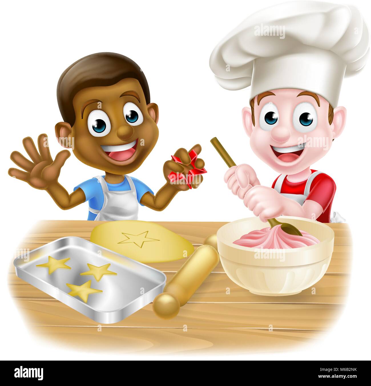 Cartoon black pastry chef baker hires stock photography and images Alamy