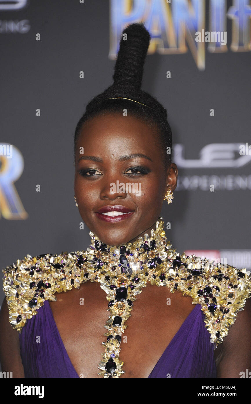 Film Premiere of Black Panther Featuring: Lupita Nyong'o Where: Los