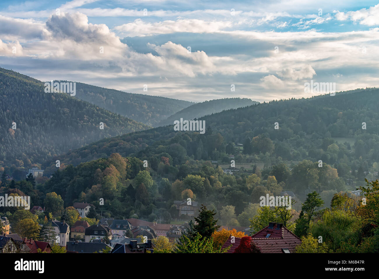 Bad Blankenburg from above Stock Photo