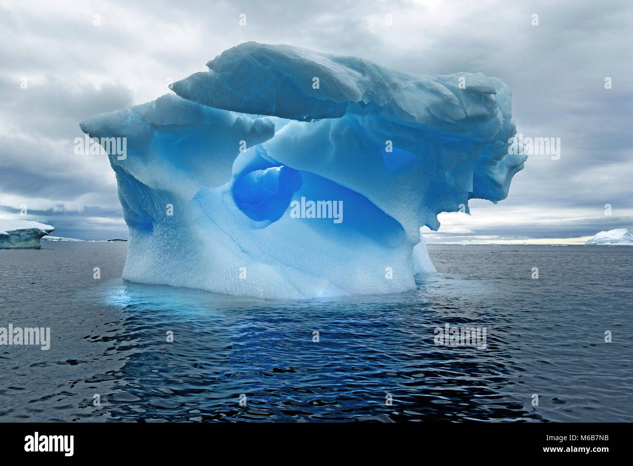 Iceberg on the Antarctic Peninsula Stock Photo