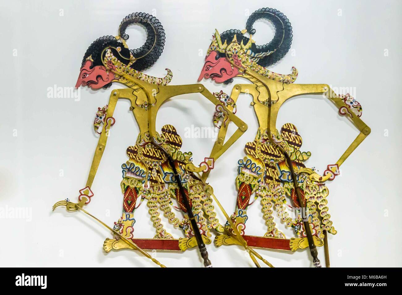 Wayang puppets of Indonesia Stock Photo