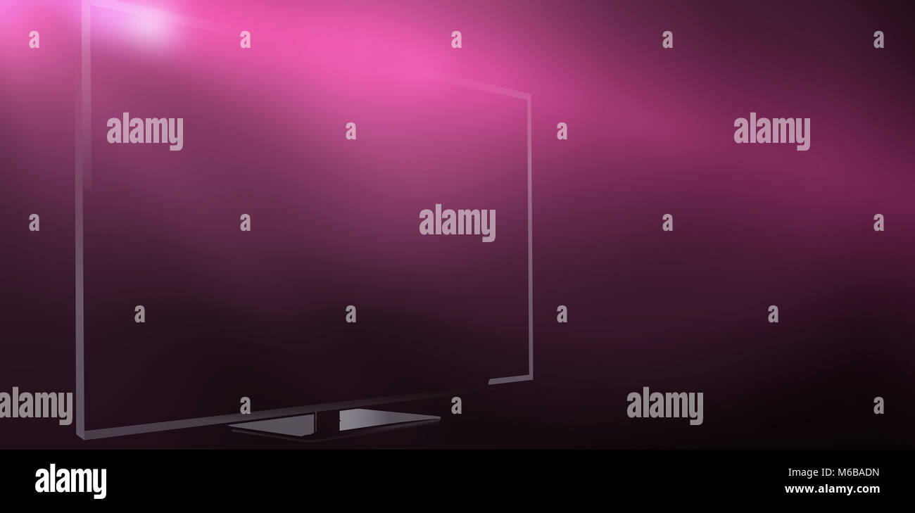 Blank computer monitor Stock Photo Alamy