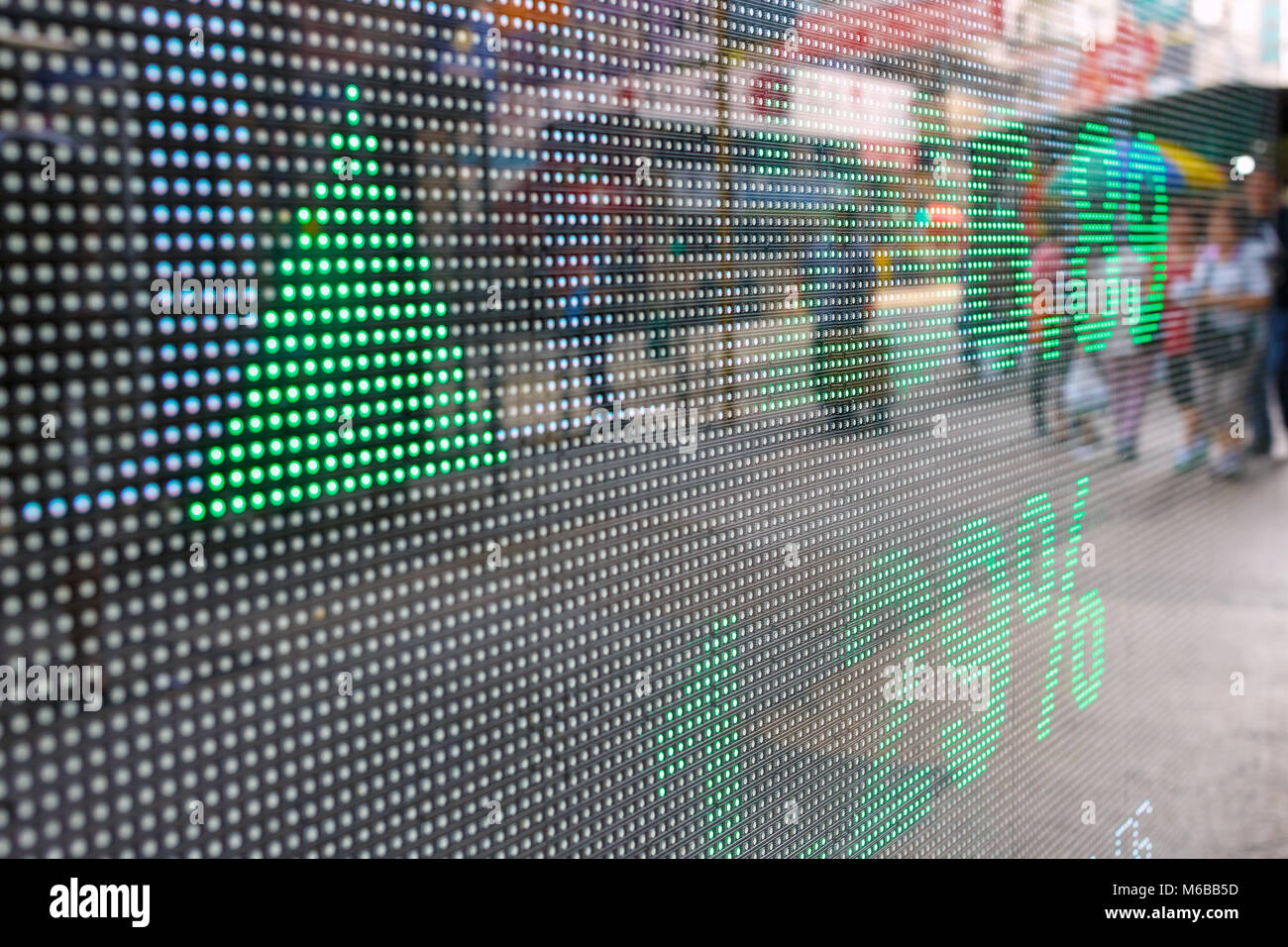 Hong Kong display stock market charts Stock Photo Alamy