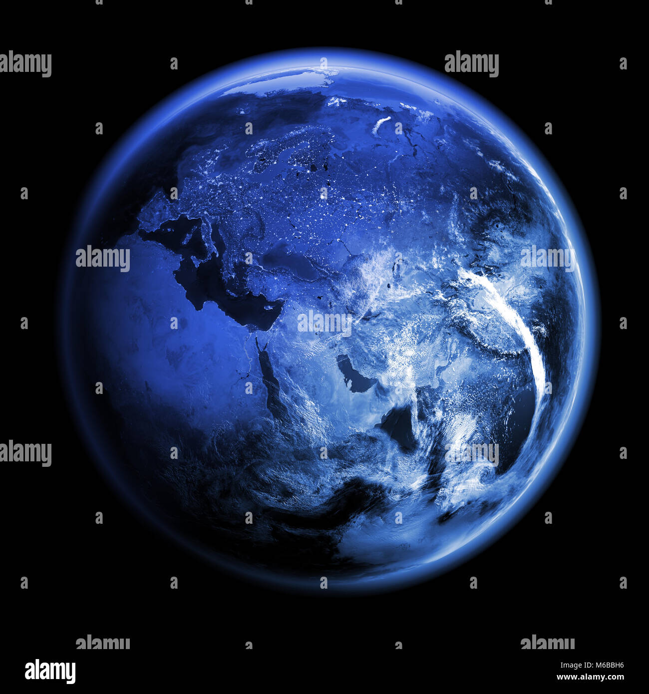 Planet Earth 3d rendering Stock Photo