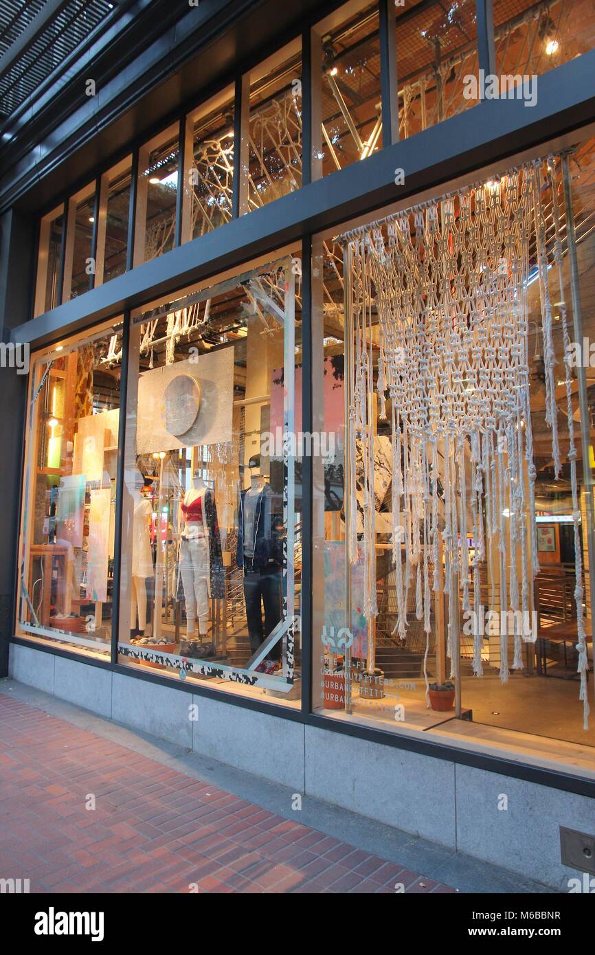 SAN FRANCISCO, USA APRIL 8, 2014 Urban Outfitters fashion store in