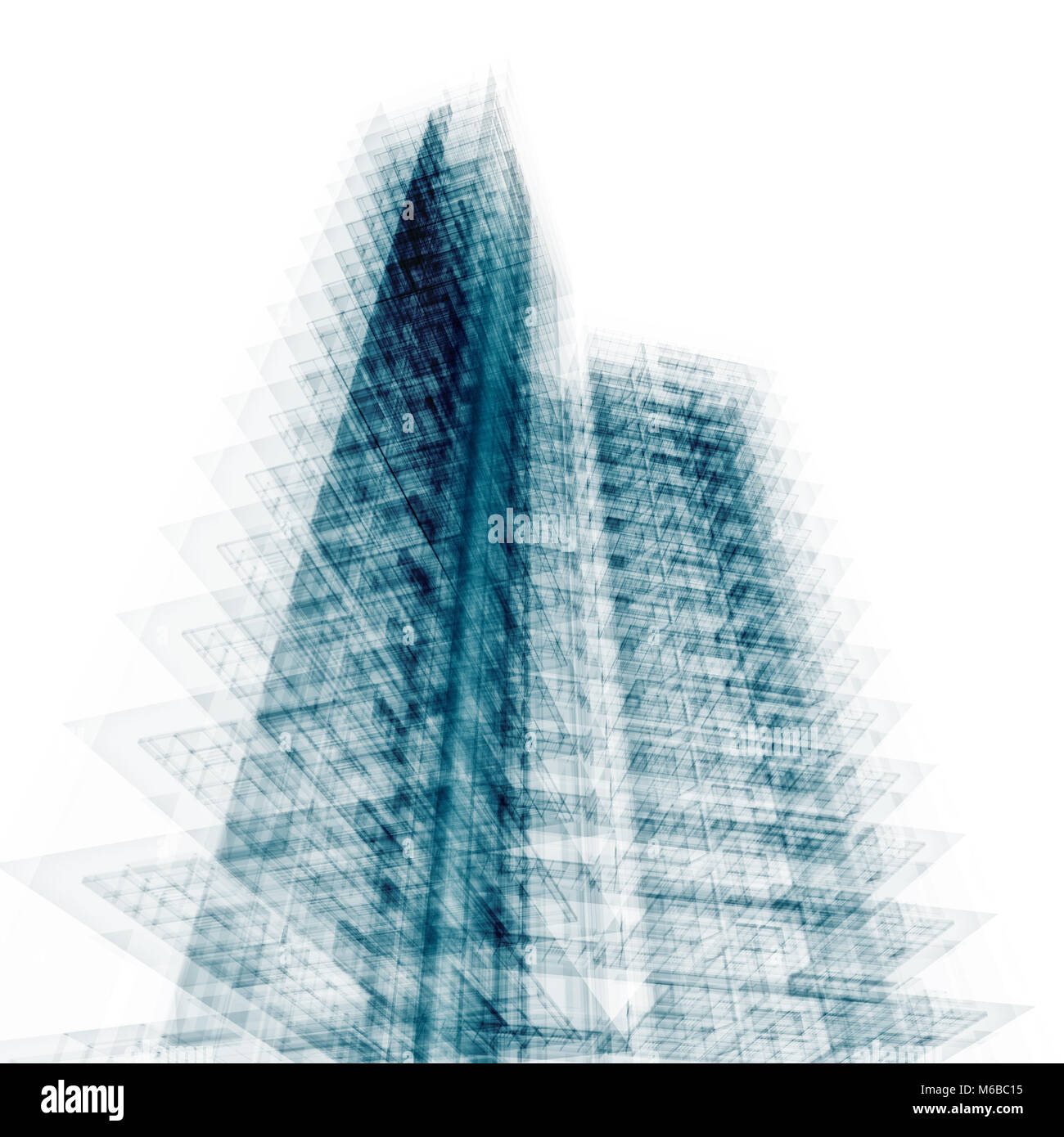 Modern building 3d rendering Stock Photo - Alamy