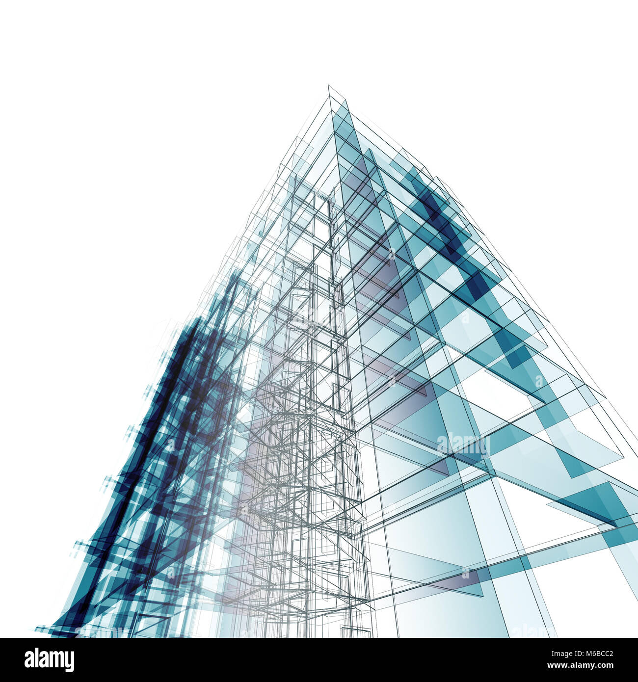 Abstract architecture 3d rendering Stock Photo - Alamy