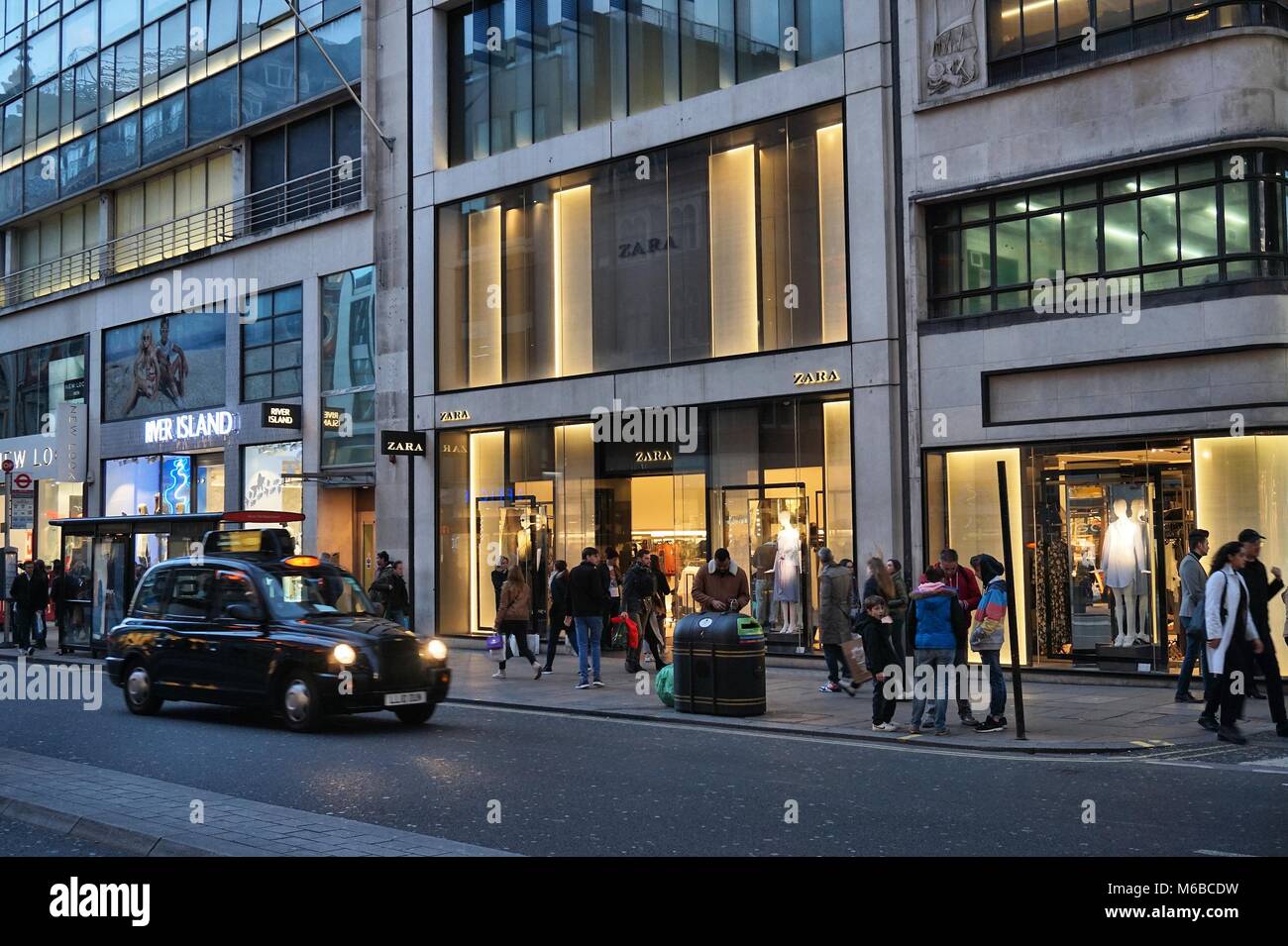Zara Shop London High Resolution Stock 