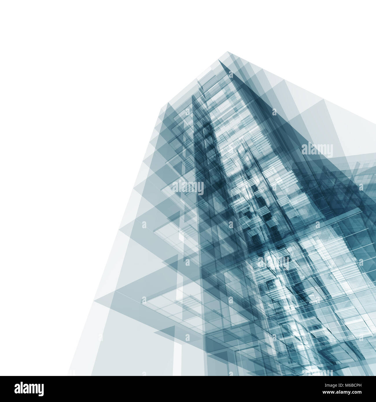 Abstract architecture 3d rendering scene Stock Photo - Alamy