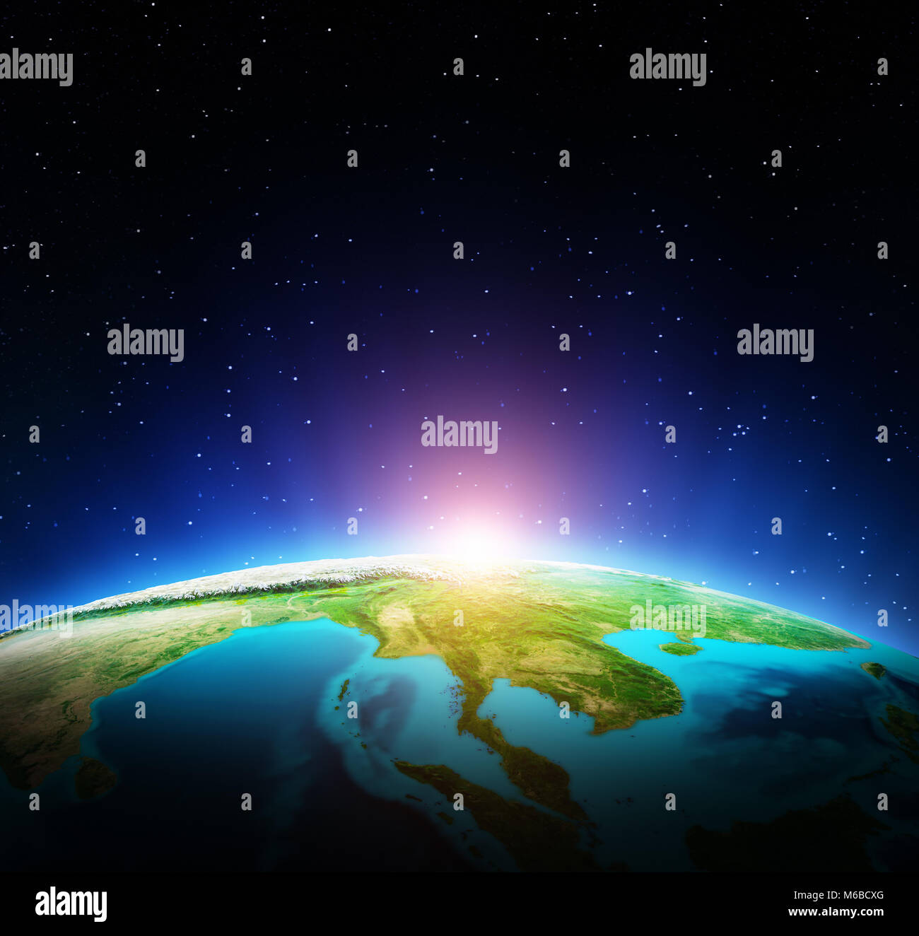 World map 3d rendering Stock Photo - Alamy
