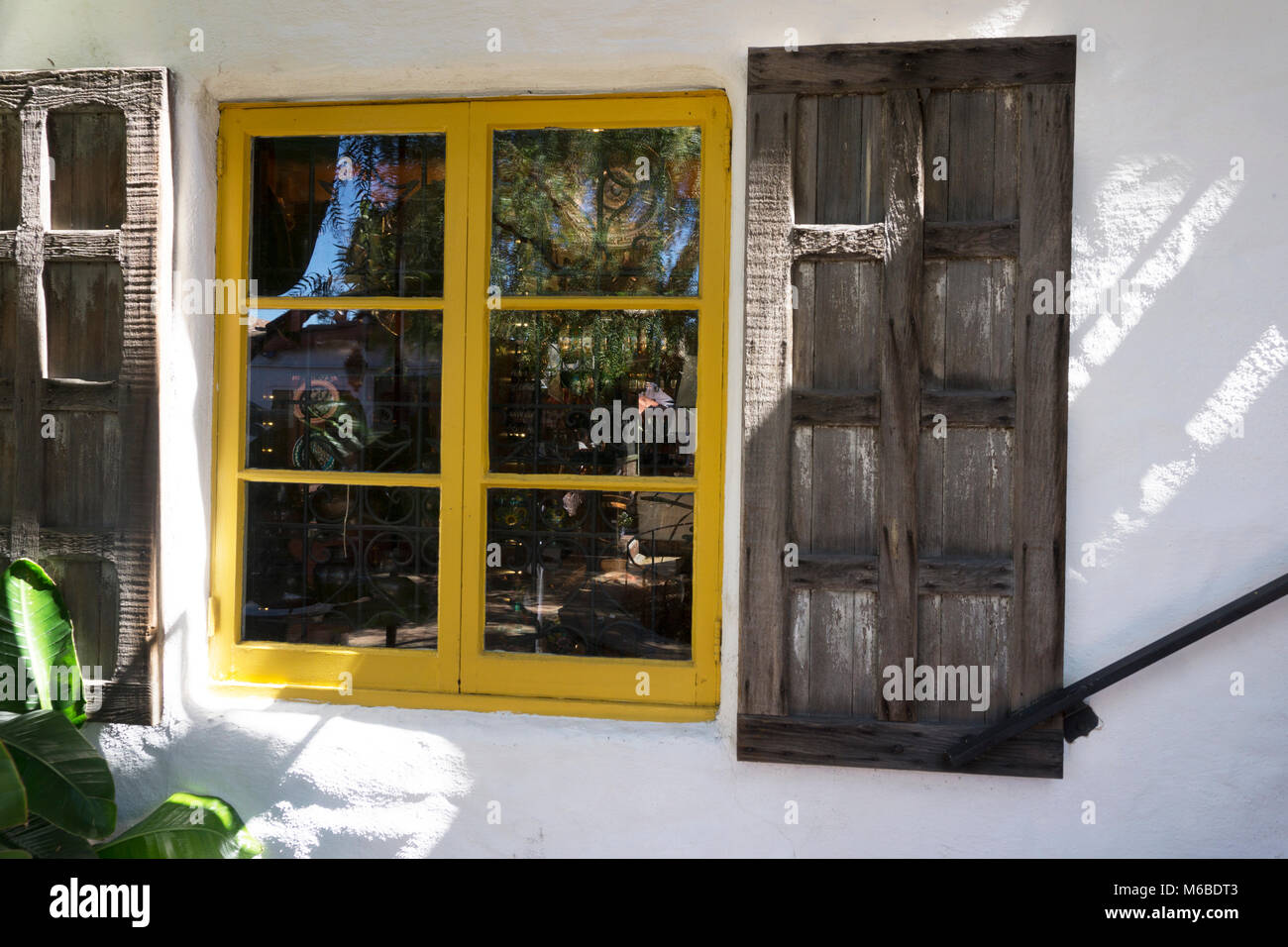 San Diego Old Town historic area with old traditional Mexican style buildings and shops Stock Photo