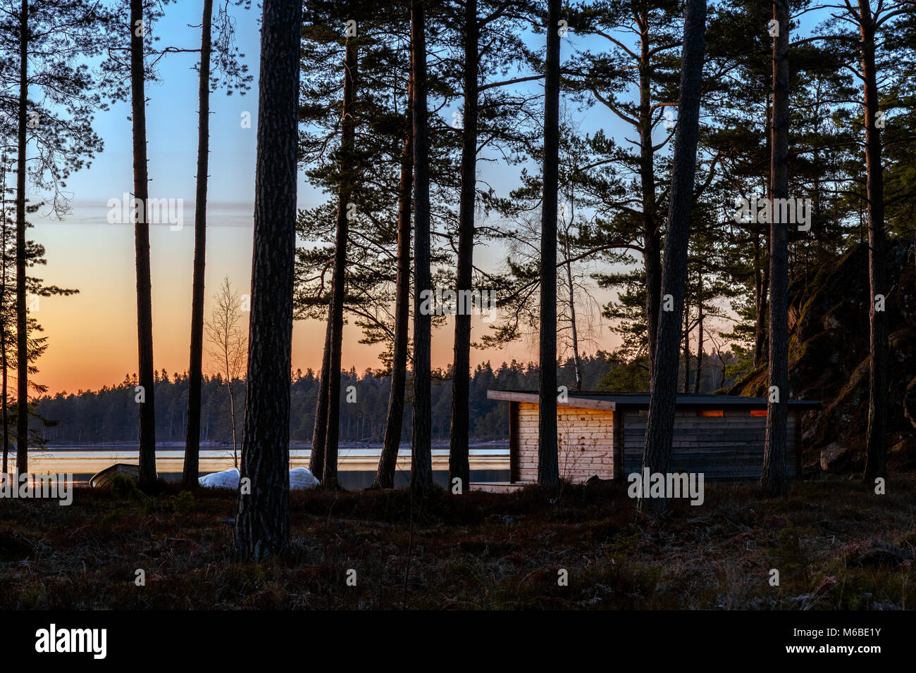 Small Cabin Woods Stock Photos Small Cabin Woods Stock Images