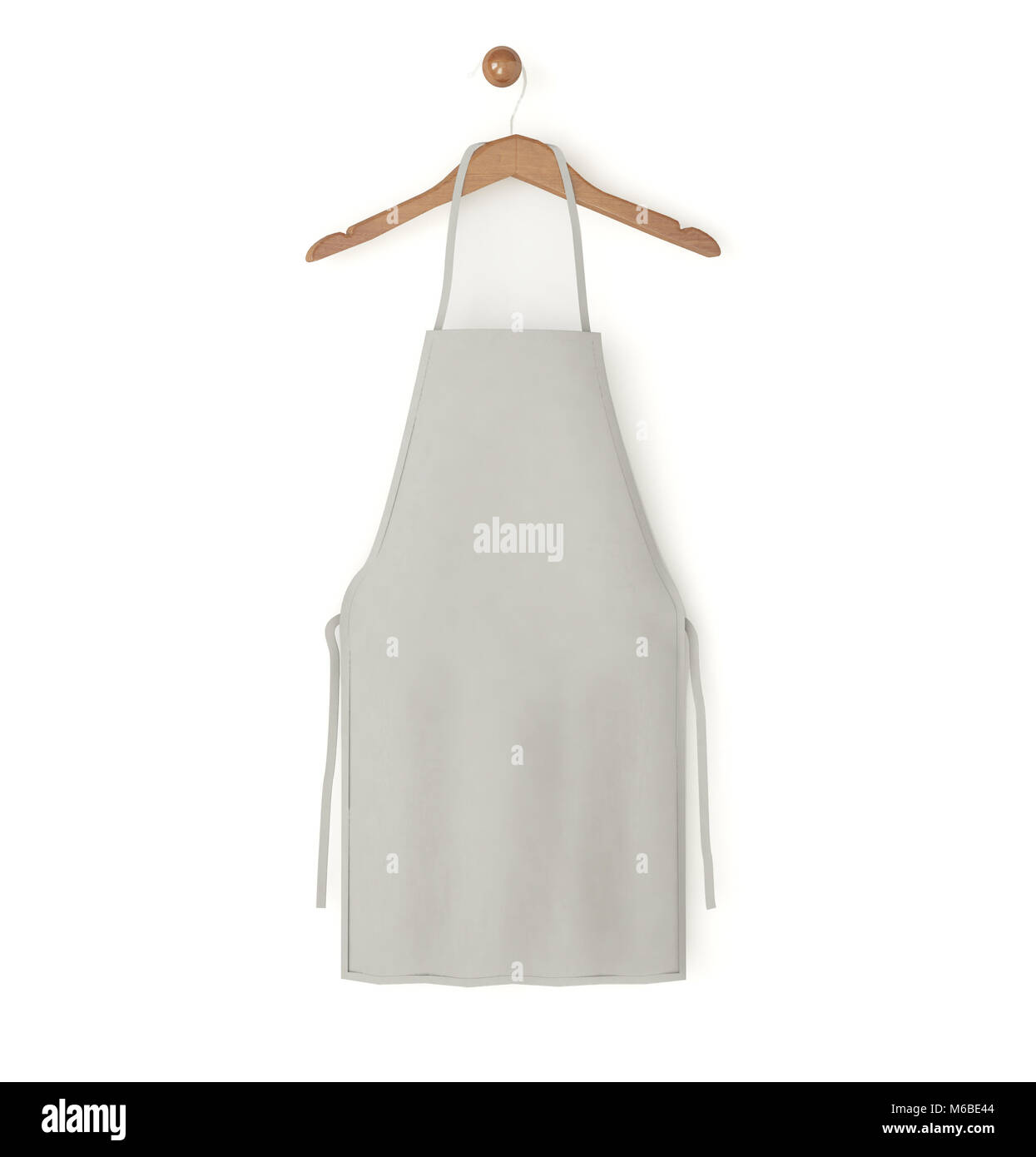 grey isolated apron 3d rendering Stock Photo