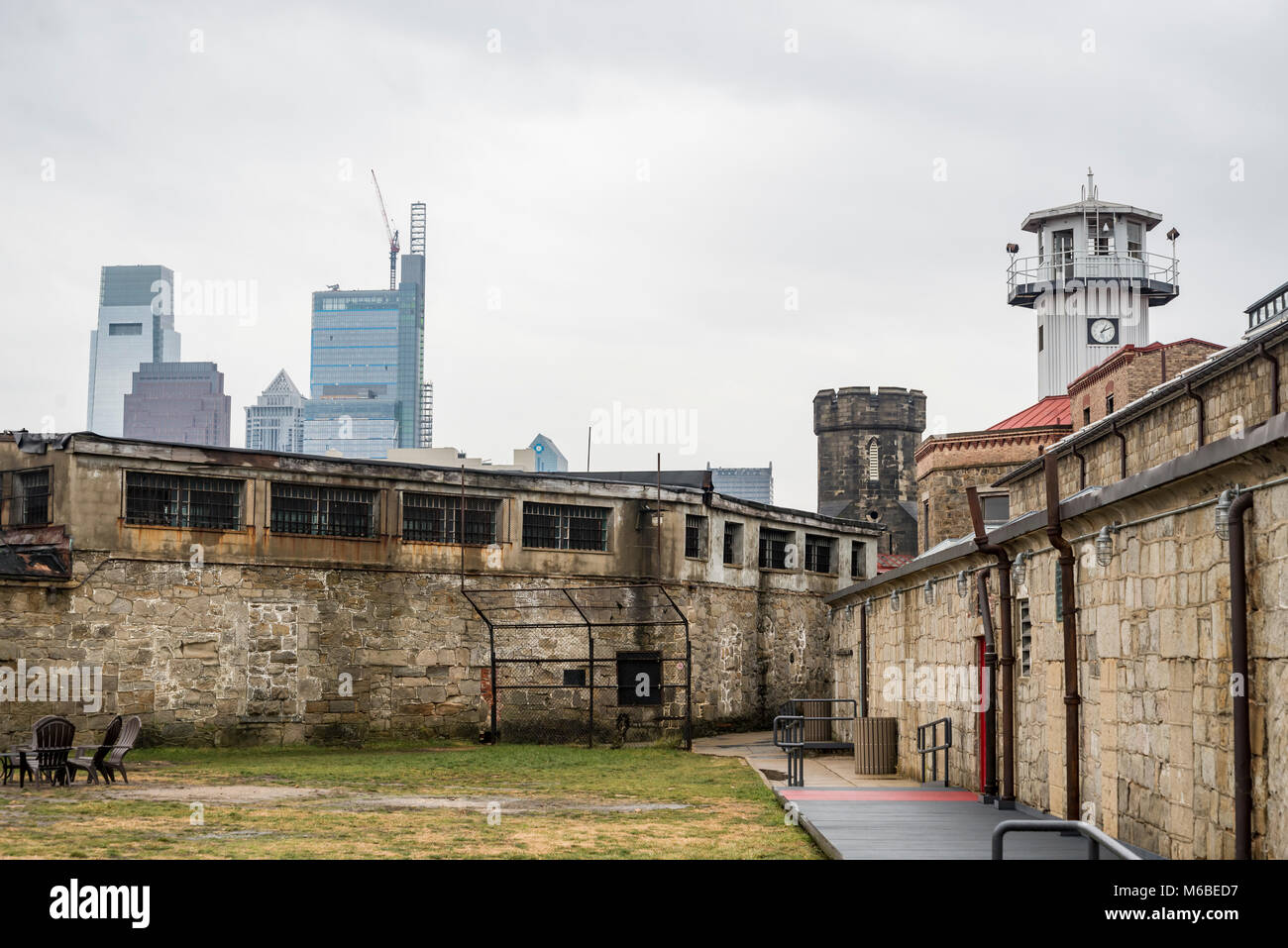 Historic Eastern State Penitentiary in Philadelphia, Pennsylvania Stock Photo