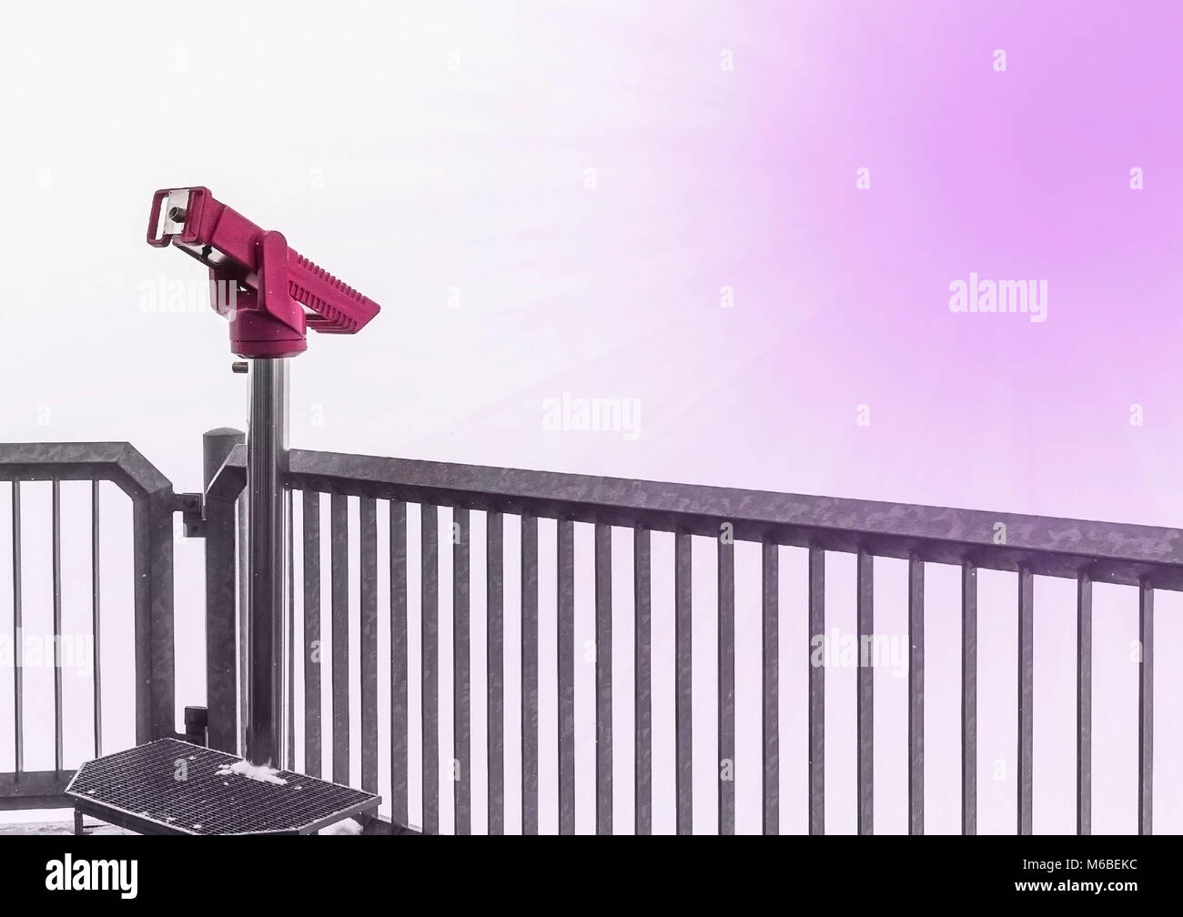 Telescope on top of Schilthorn peak. Switzerland Stock Photo Alamy