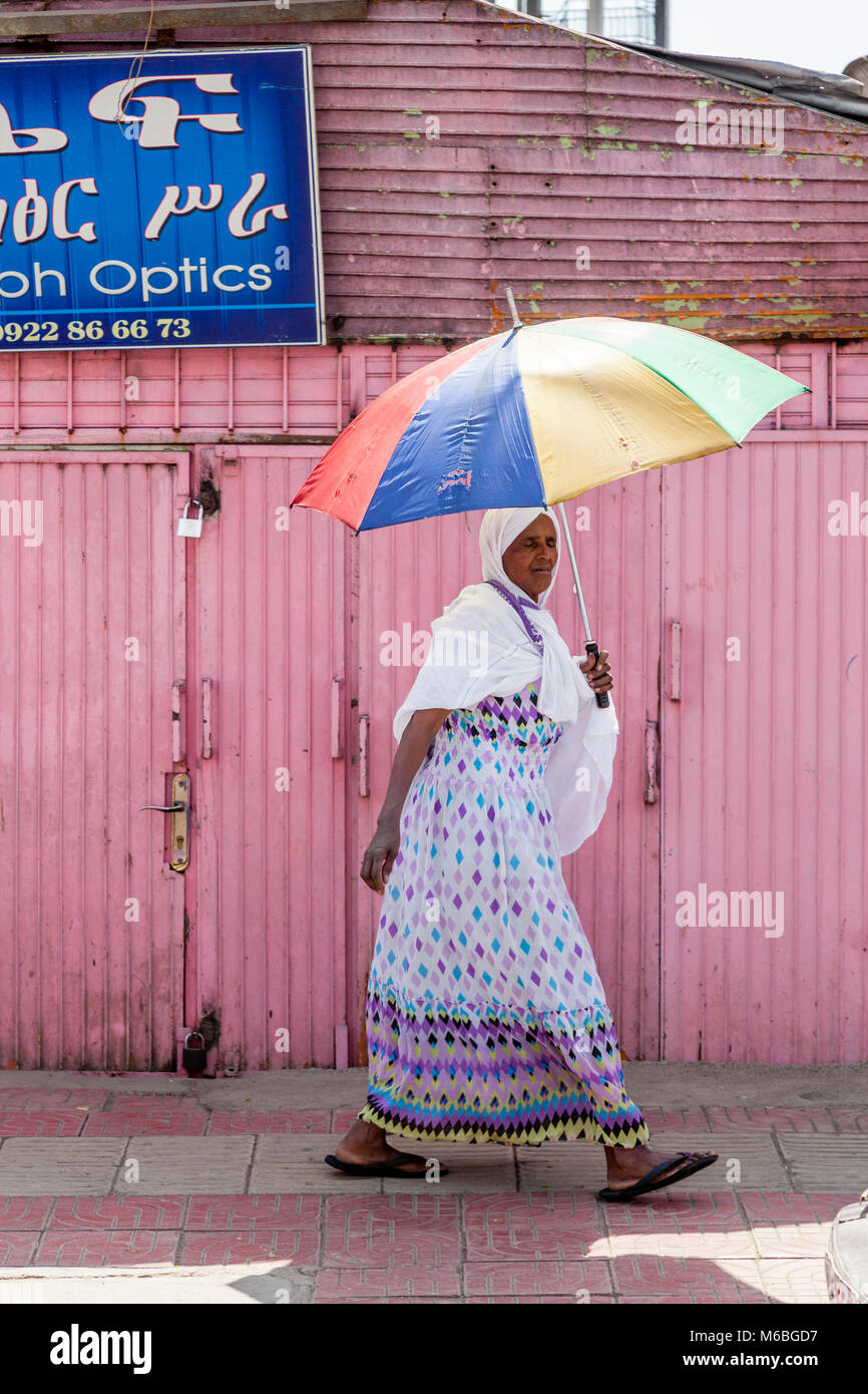 Colourful Shop Fronts, Addis Ababa, Ethiopia Stock Photo Alamy