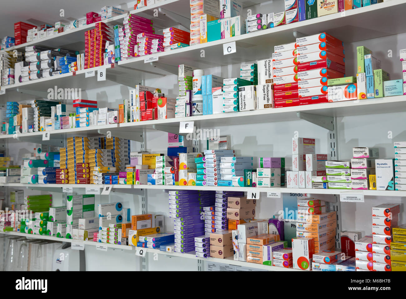 NHS prescription drugs Stock Photo