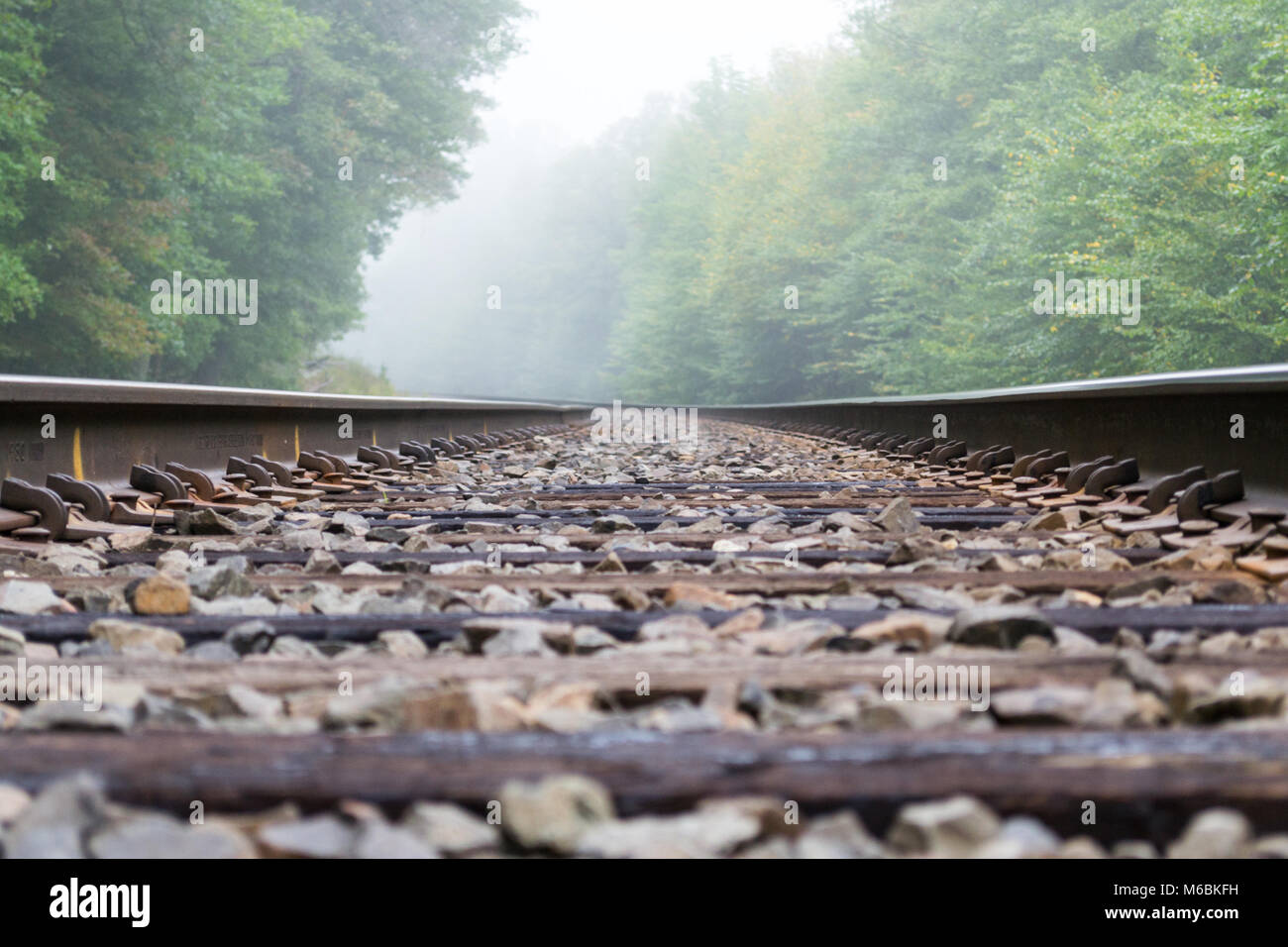 Train track at the Schunemunk mountain Stock Photo