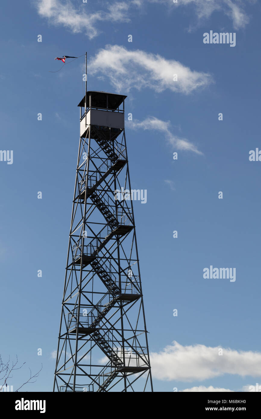 This fire tower in mount Beacon was restored and opened to the public