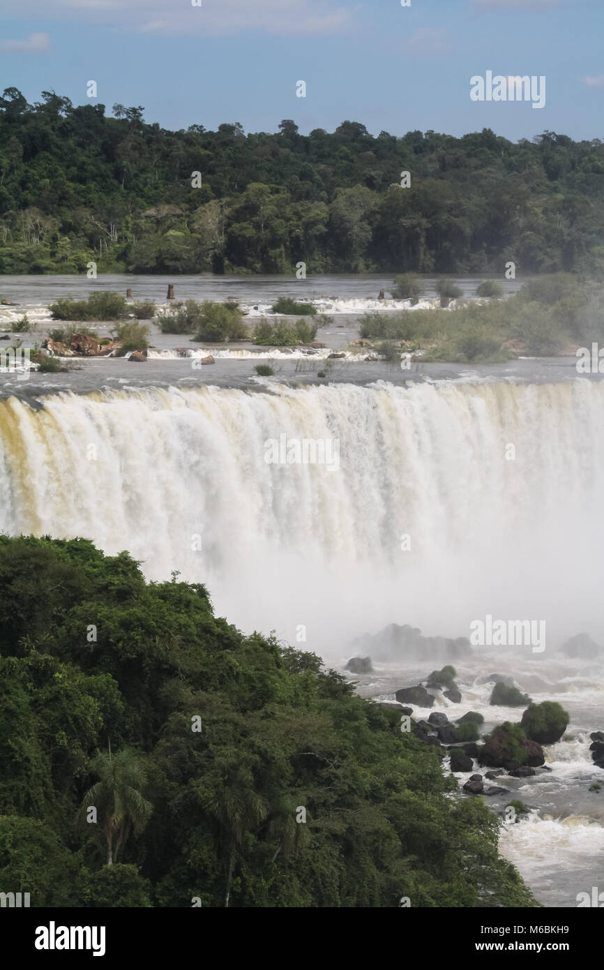 Iguazu Falls The largest waterfalls system in the world Stock Photo Alamy