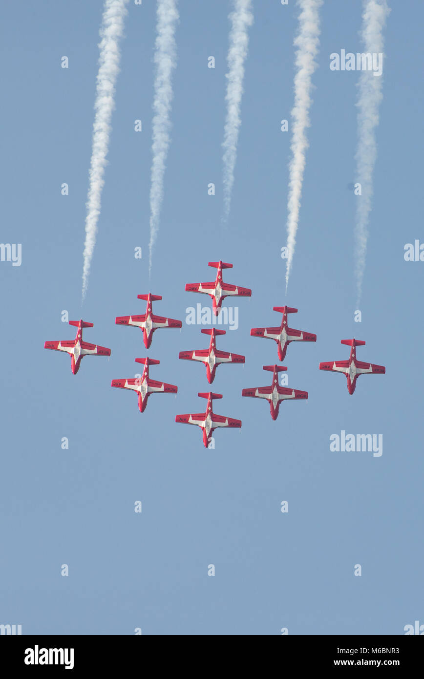 The Snowbirds The Canadian Forces Aerobatic Team Performing Over gallery-canadian-forces-snowbirds-demonstration-team-wjar