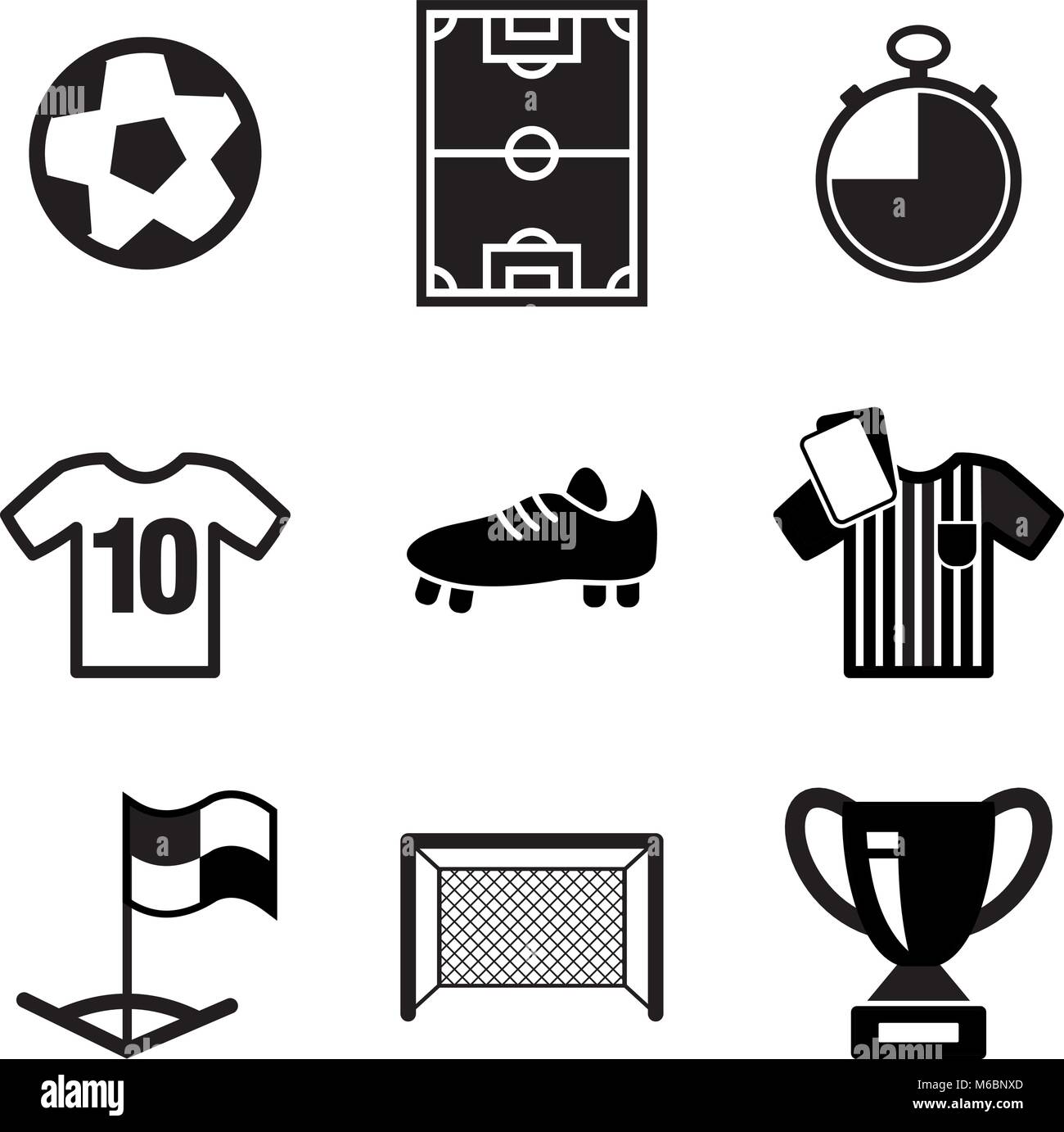 Soccer Icons Stock Vector Image & Art Alamy