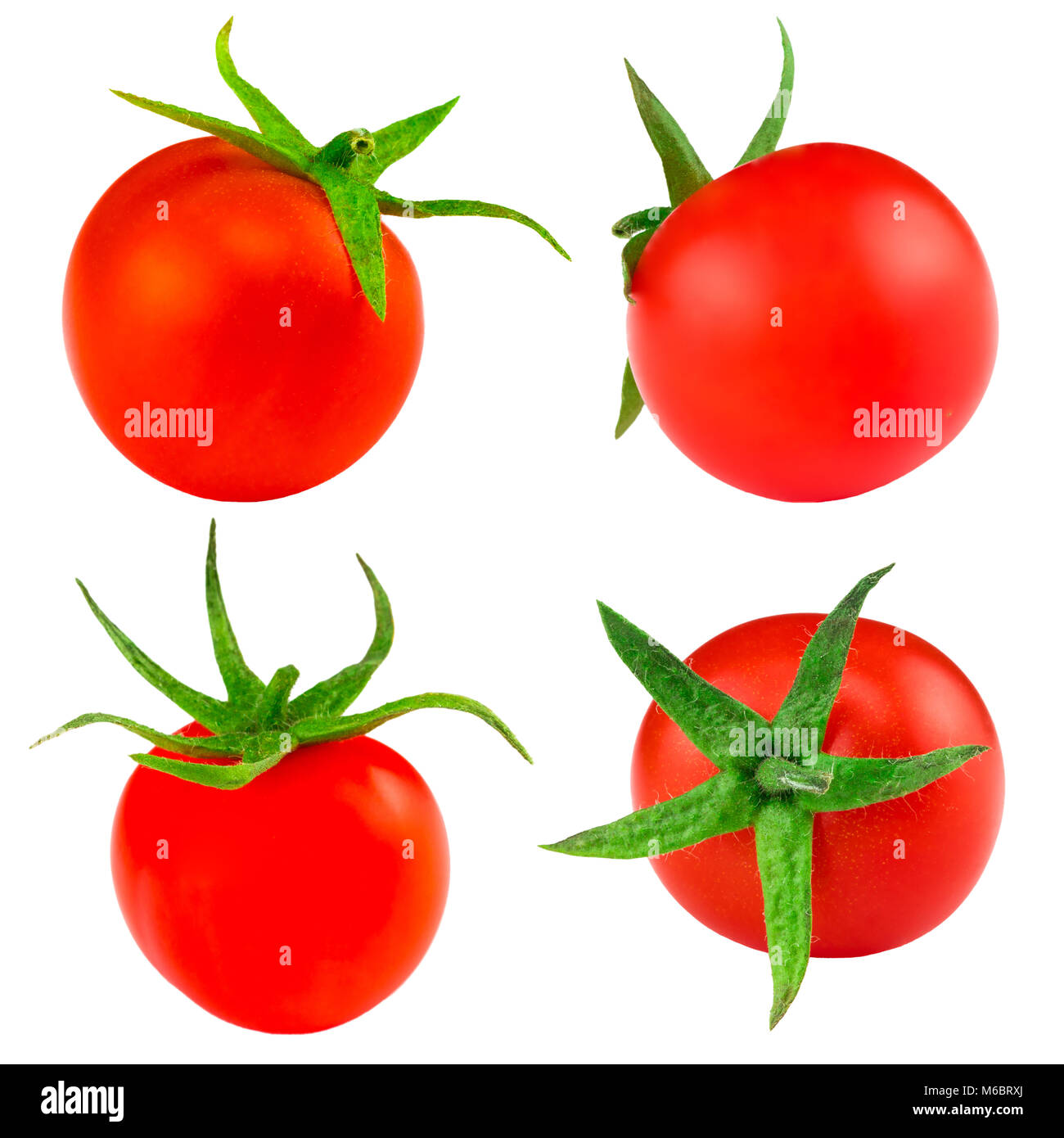 collection of tomatoes isolated on the white background Stock Photo - Alamy