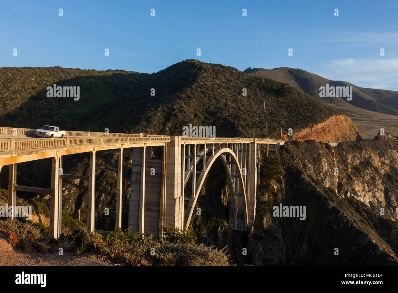 bixby creek bridge near big sur on CA1 highway Stock Photo Alamy