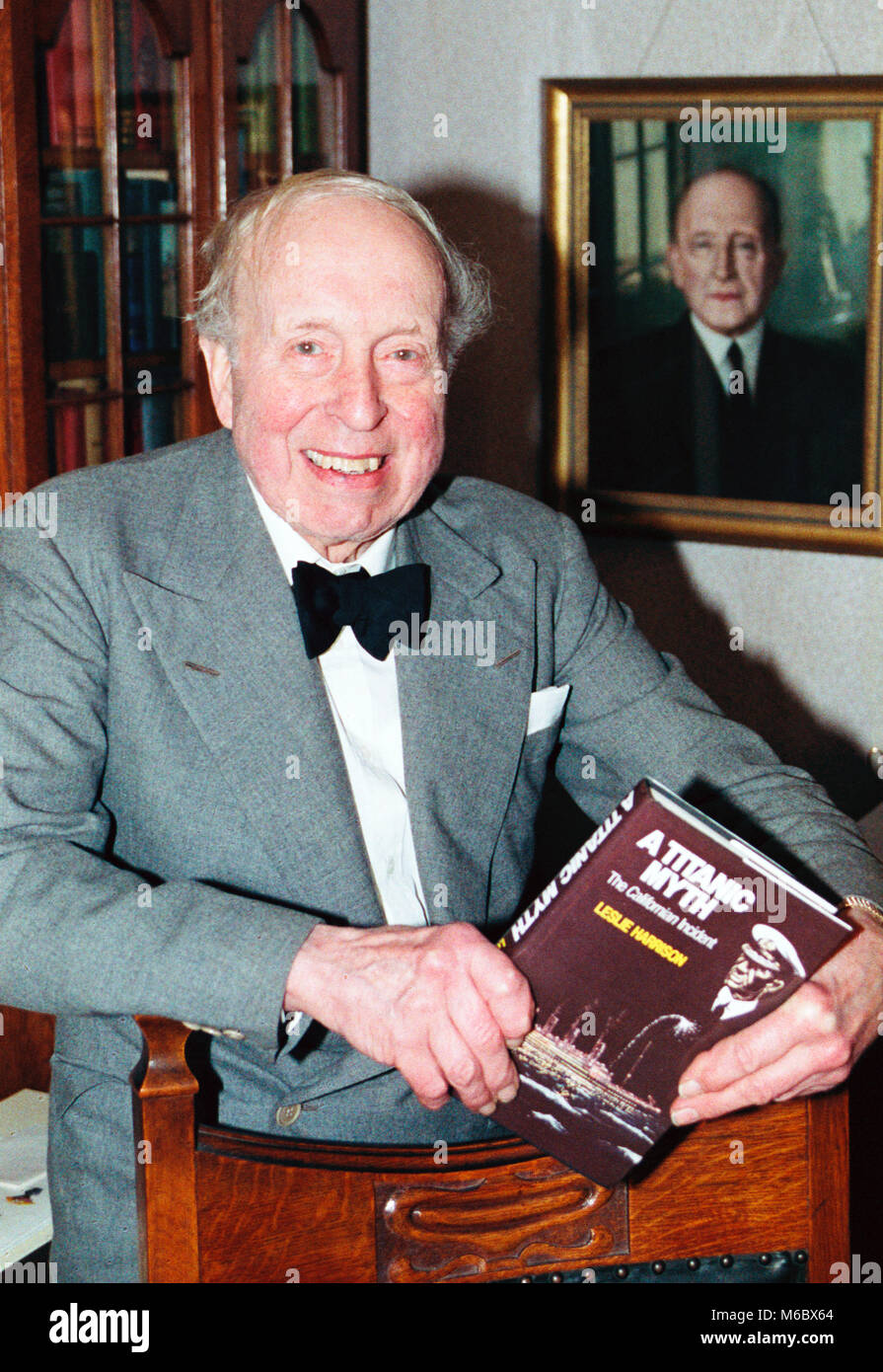 Stanley Lord, son of SS Californian captain Lord Stanley, is happy Stock  Photo - Alamy