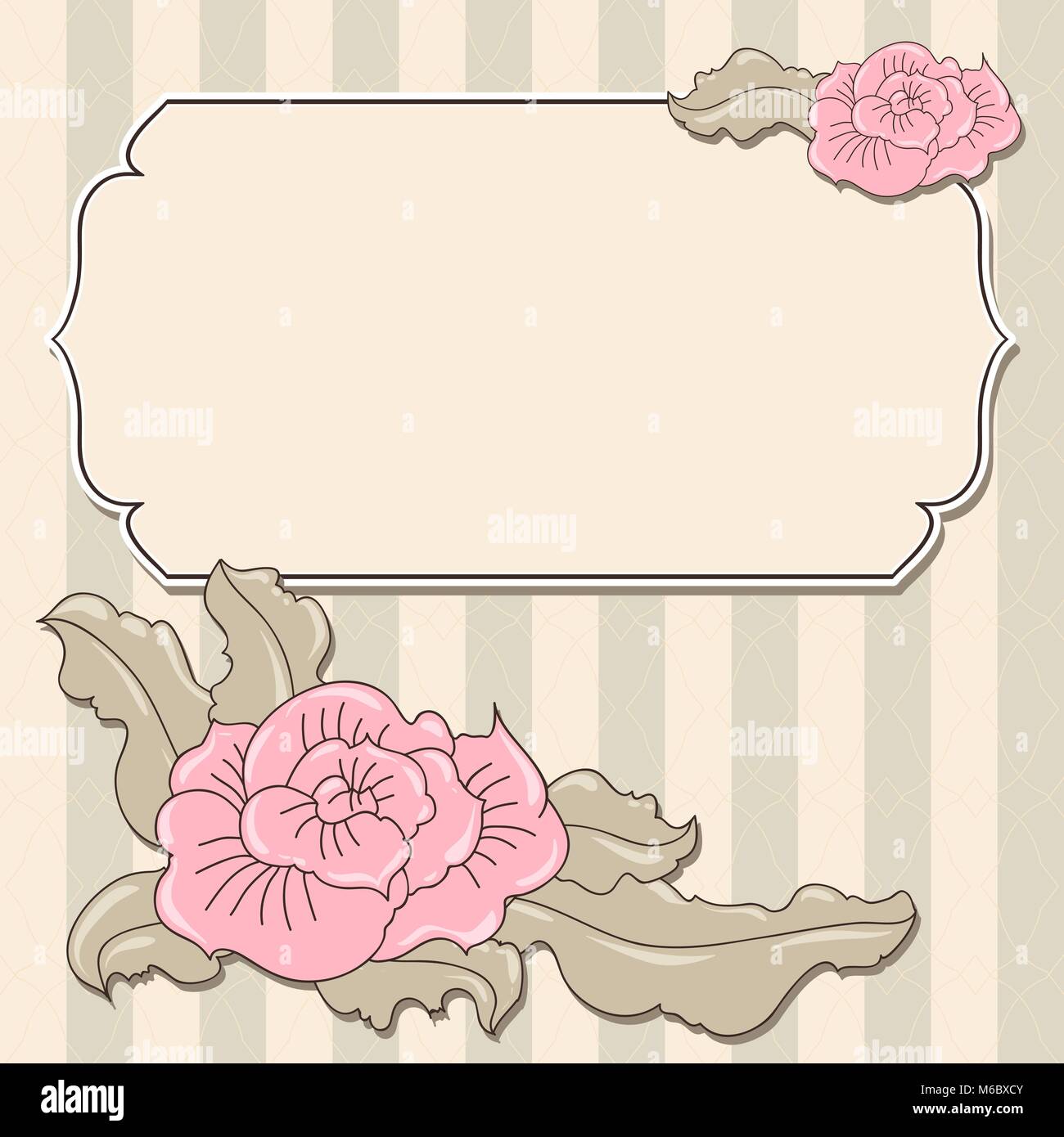 Abstract flowers background with place for your text Stock Vector Image ...