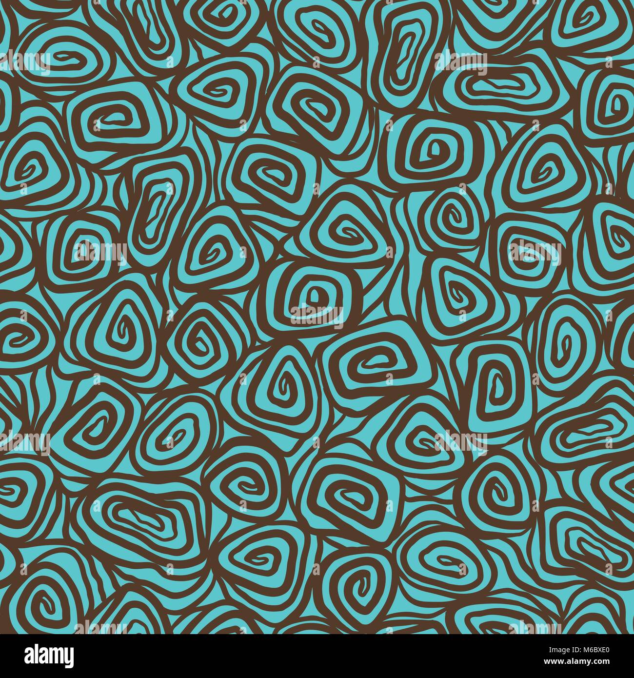 Seamless abstract hand drawn pattern, spiral background Stock Vector ...