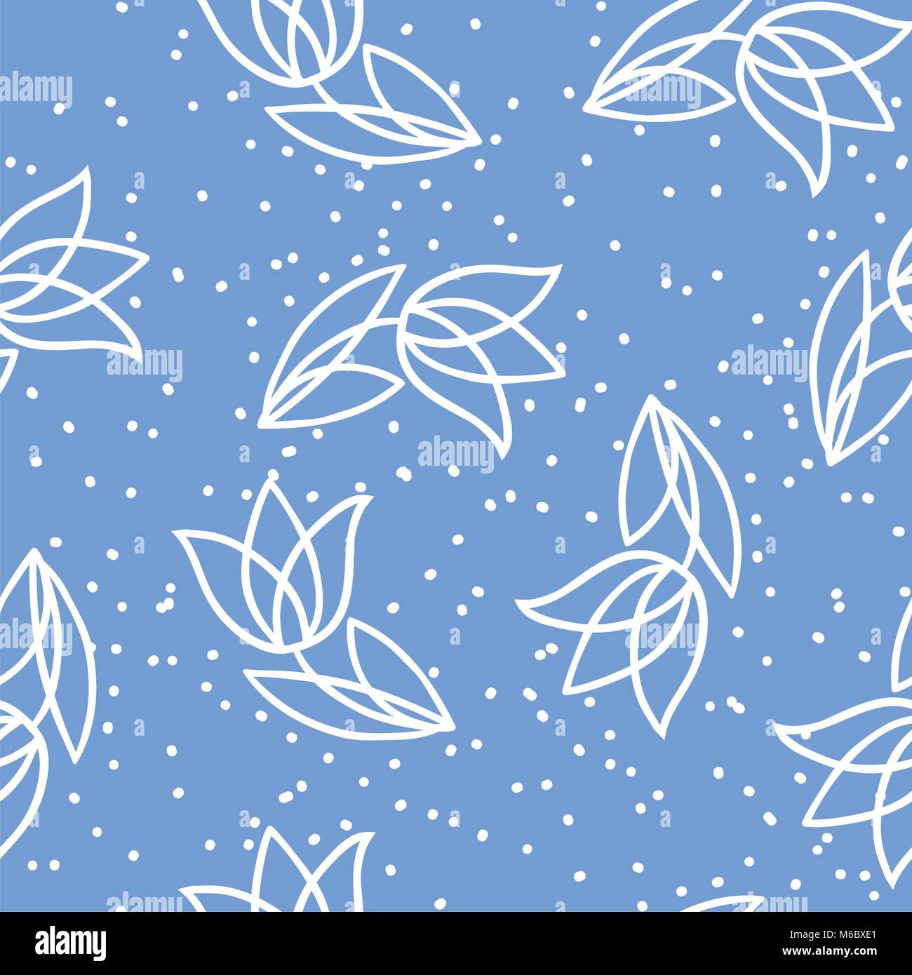 Vector background with hand drawn flowers Stock Vector Image & Art - Alamy