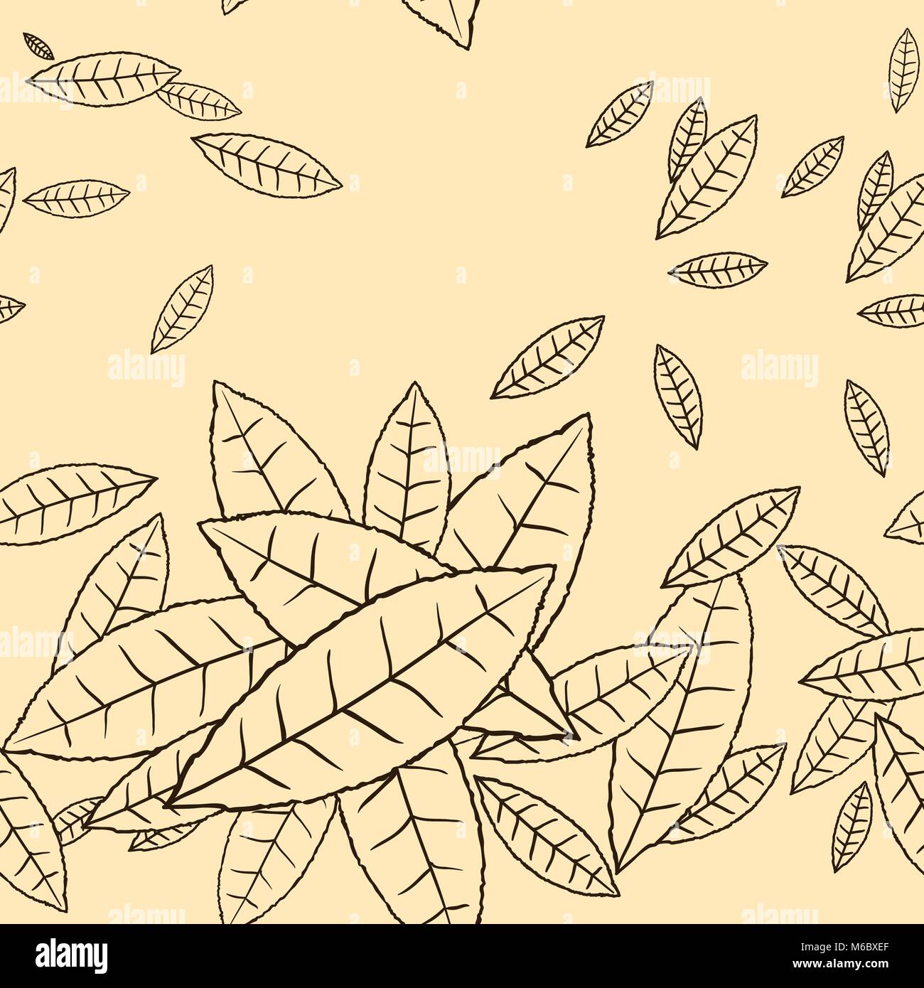 Pattern Flyleaf Pattern of fly leaves. Vector seamless background Stock Vector Image ...