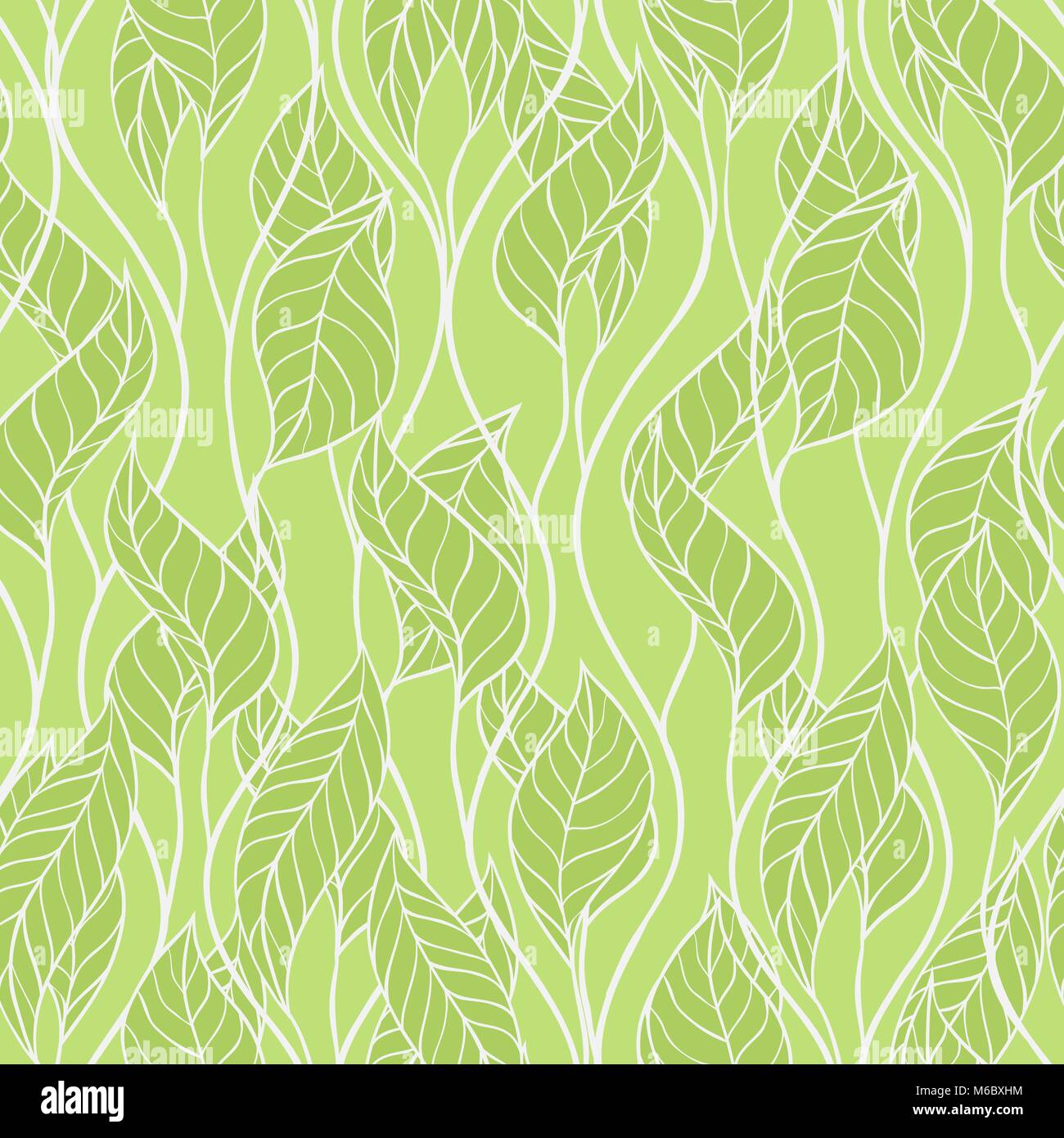 Abstract leaves seamless background - vector illustration Stock Vector ...