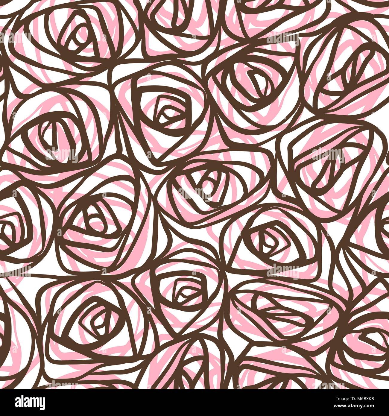 Seamless abstract hand drawn pattern, waves background Stock Vector ...