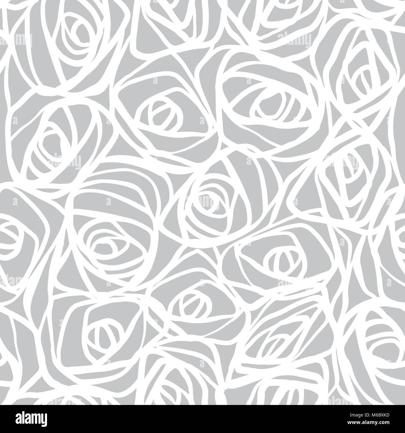 Seamless abstract hand drawn pattern, waves background Stock Vector ...