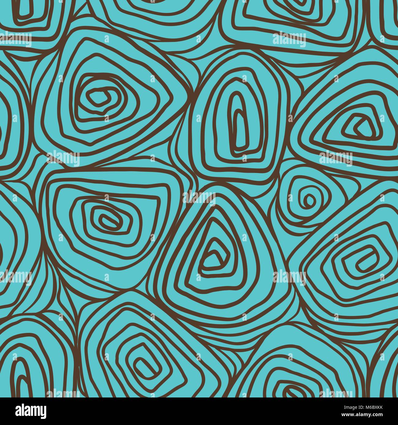 Seamless abstract hand drawn pattern, waves background Stock Vector ...