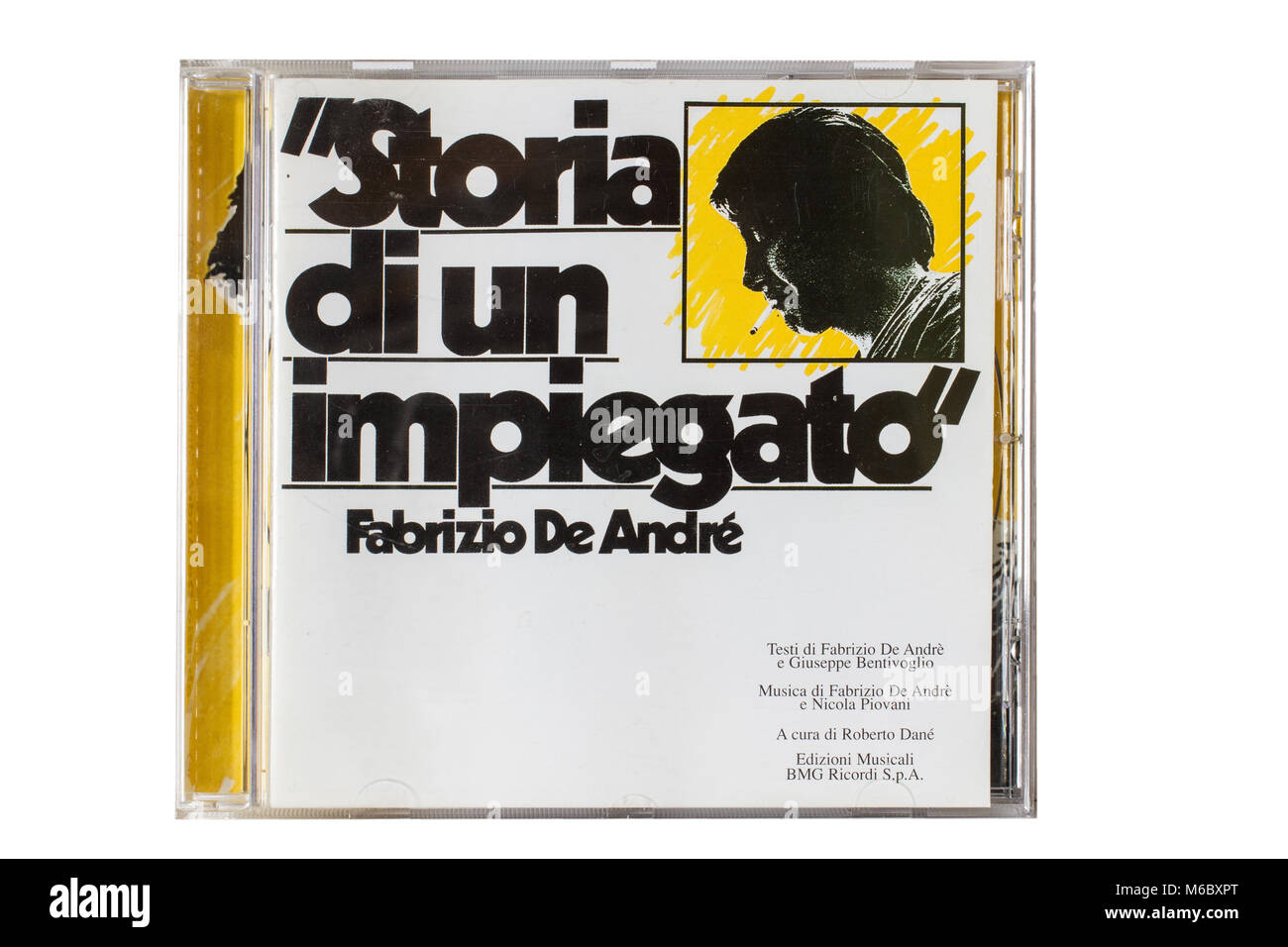 Fabrizio De André, Storia di un impiegato, original cd album Stock Photo