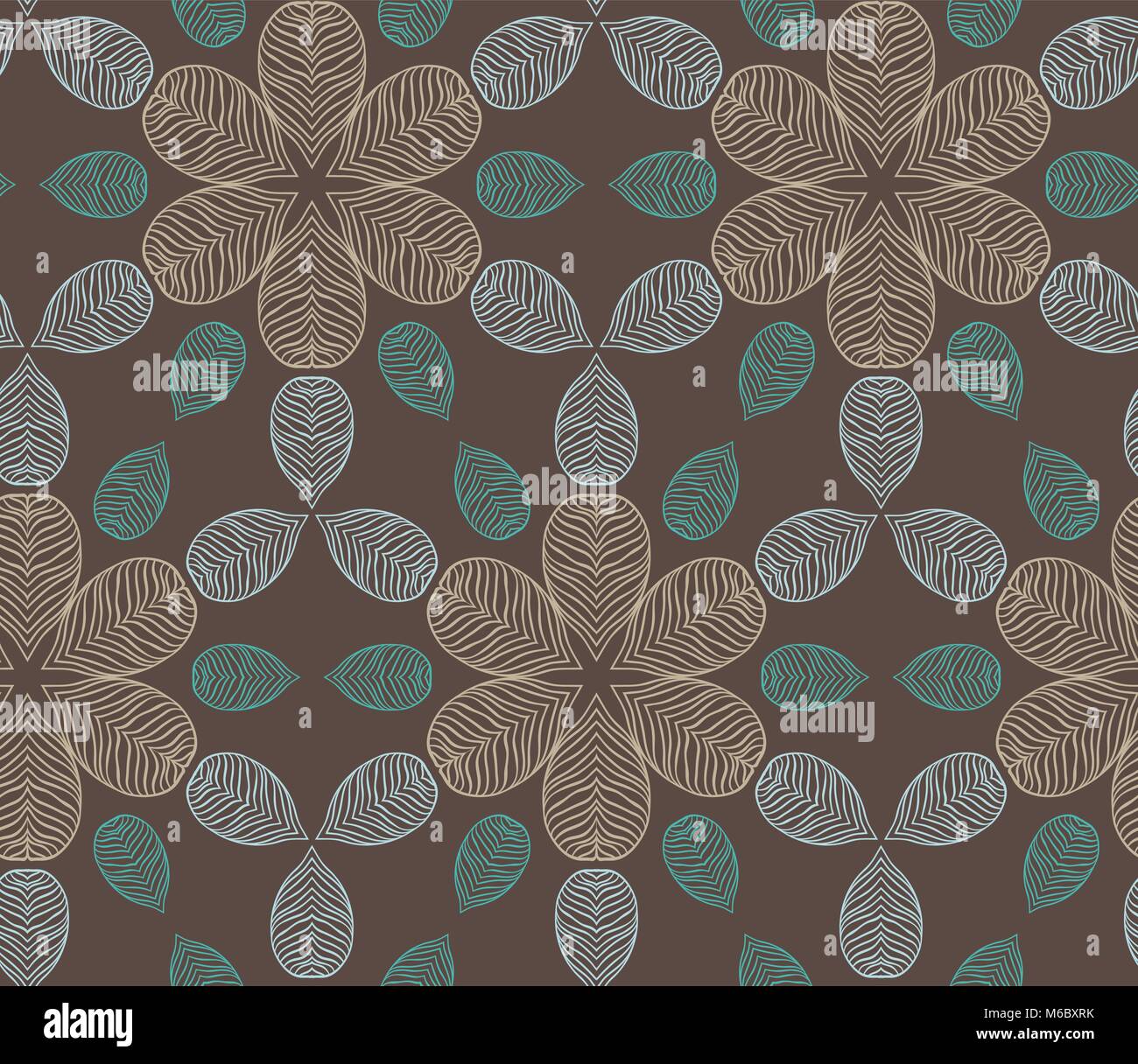 Vector background with hand drawn flowers Stock Vector Image & Art - Alamy
