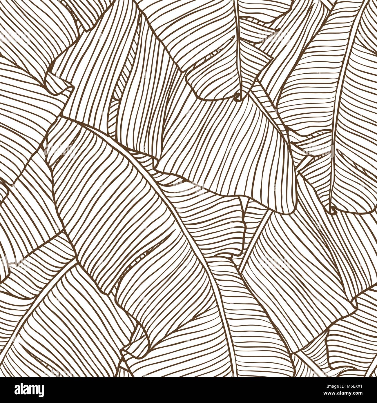 Seamless pattern with leaves of palm tree Stock Vector Image & Art - Alamy
