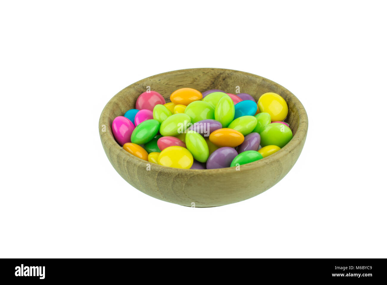 colorful chocolate coated candy isolated on white background Stock ...