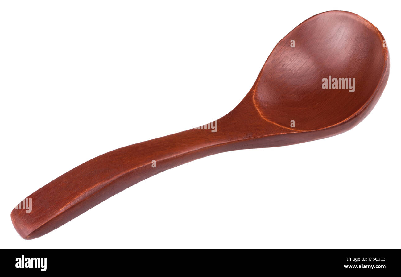 Wooden spoon isolated on white background with clipping path Stock ...
