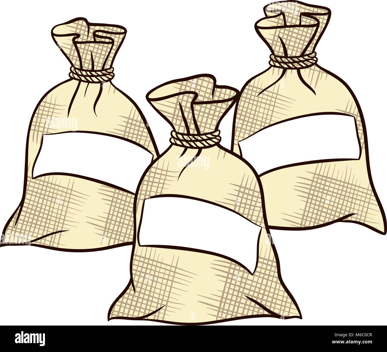 Vector sacks of flour, sugar and salt Stock Vector Image & Art Alamy