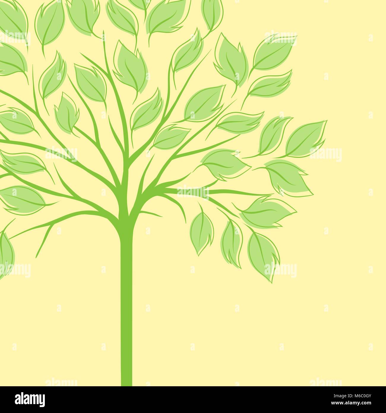Card design with stylized trees Stock Vector Image & Art - Alamy