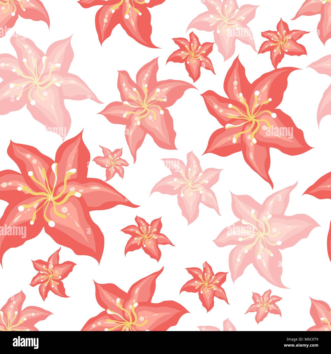 Vector background with hand drawn flowers Stock Vector Image & Art - Alamy