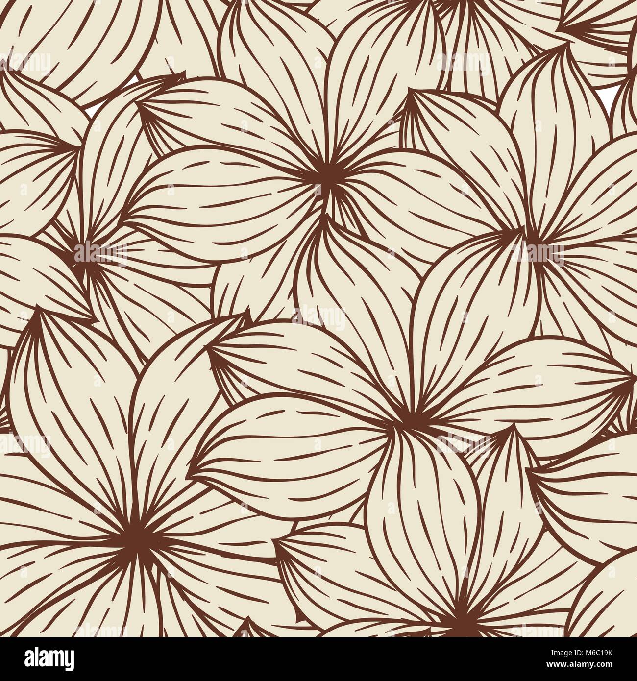 Seamless texture of abstract flowers. Vector background Stock Vector ...